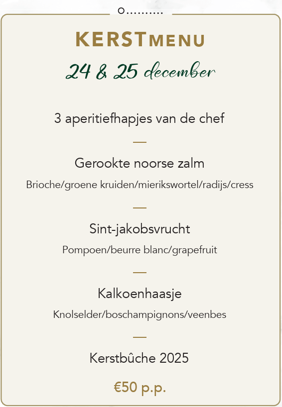 Kerst menu